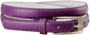 Women's Dress Skinny Fashion Belts Genuine Leather 3/4" (19mm) and 1" (25mm) wide