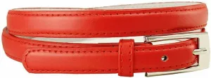 Women's Dress Skinny Fashion Belts Genuine Leather 3/4" (19mm) and 1" (25mm) wide
