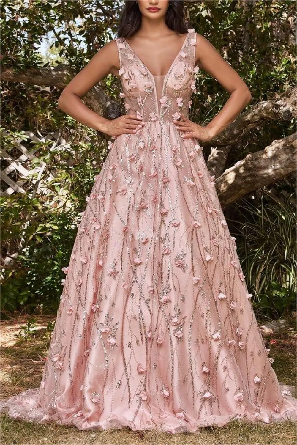 Women's Fashion Floral Pressure Pleated Evening Dresses Long Holiday Style Bridesmaid Dresses Dresses