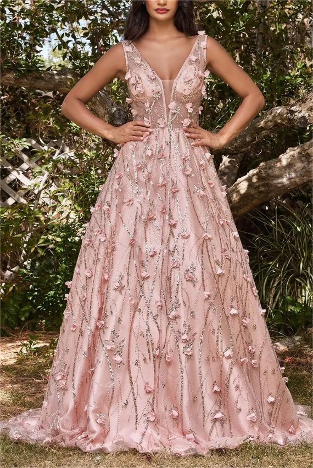 Women's Fashion Floral Pressure Pleated Evening Dresses Long Holiday Style Bridesmaid Dresses Dresses