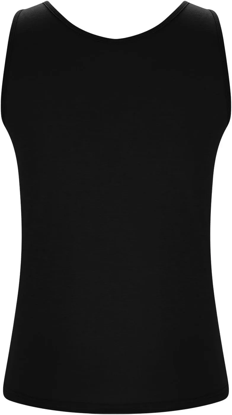 Womens Plus Size Tank Tops with Built in Bra, Padded Camisole Shelf Bra Workout Yoga Shirt Casual Basic Undershirt