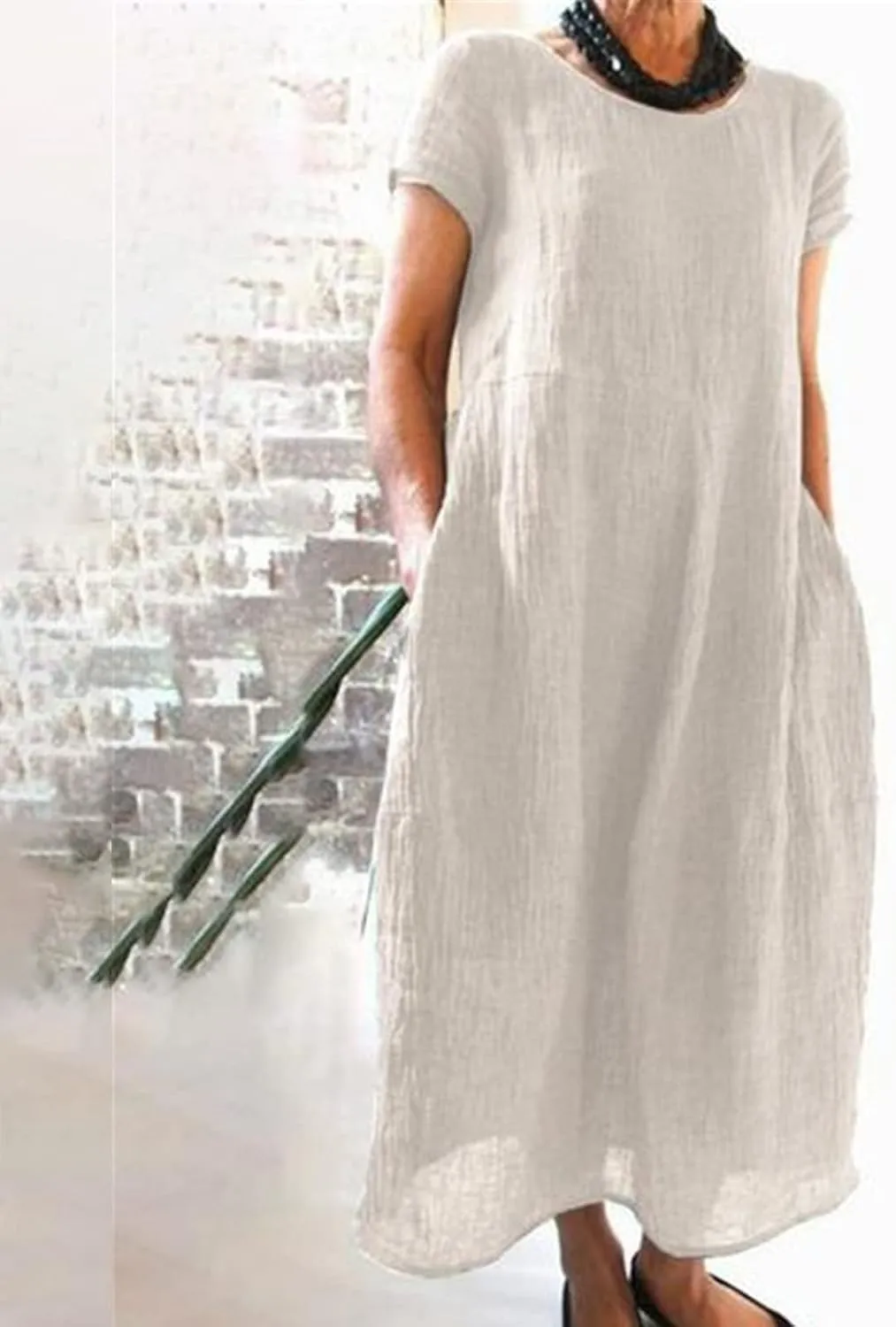 Womens Summer Dress Elastic Waist Ruffle Midi Dresses Pleated A Line Skirt for Women 2025 Church Work Dresses Clothes