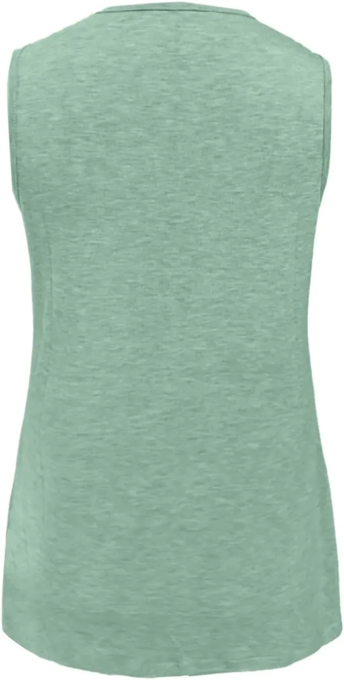Womens Tank Tops 2025 Comfy T-Shirts Dressy Sleeveless V Neck Summer Loose Tank Top Beach Vacation Shirts