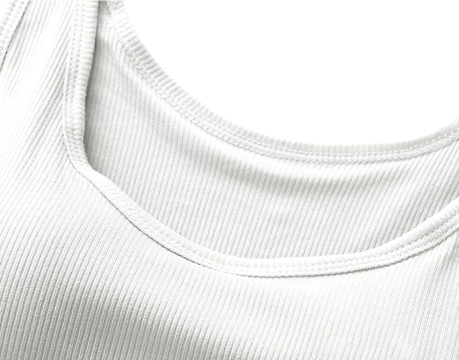 Womens Tank Tops with Built in Bra Summer Casual Basic Modal Padded Yoga Shirts Loose V Neck Workout Camisoles Tees