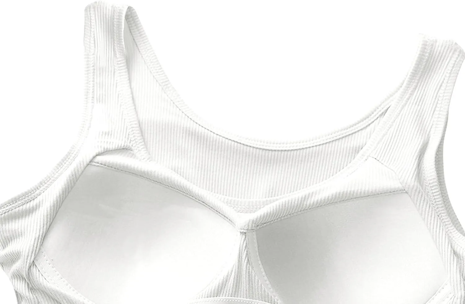 Womens Tank Tops with Built in Bra Summer Casual Basic Modal Padded Yoga Shirts Loose V Neck Workout Camisoles Tees
