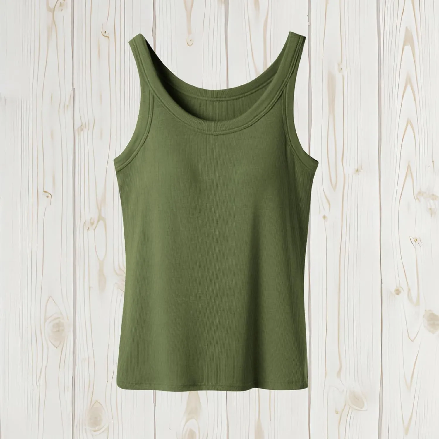 Womens Tank Tops with Built in Shelf Bra Casual Sleeveless Ribbed Sleeveless Gym Yoga Shirts Workout Camisole