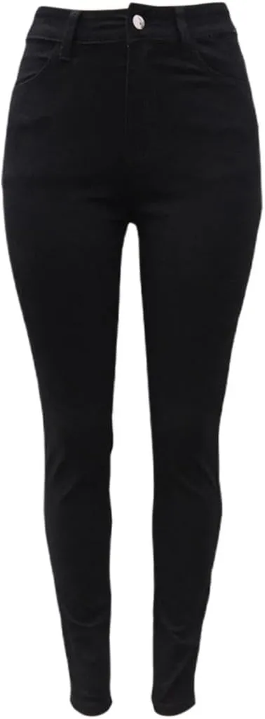 Womens Trendy Skinny Jeans High Waisted Stretch Mom Jeans Casual Dark Wash Denim Pencil Pants for Curvy Women