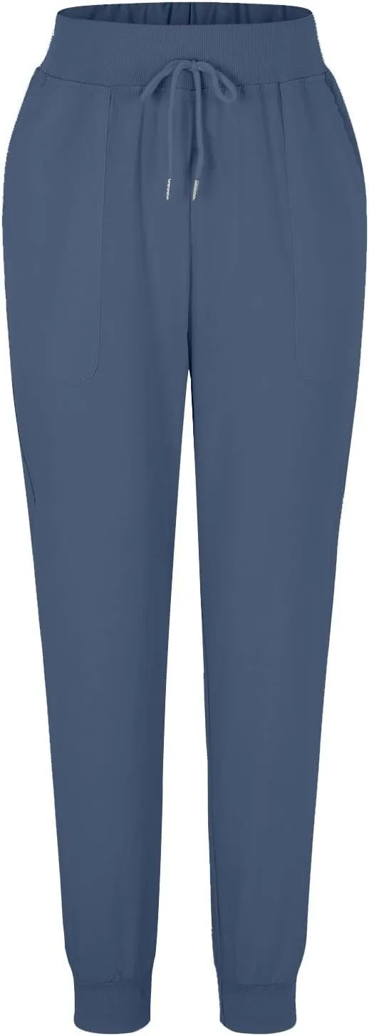 Women's Wide Leg Linen Pants Dressy High Waist Palazzo Pant Tie Knot Loose Flowy Trousers with Pocket