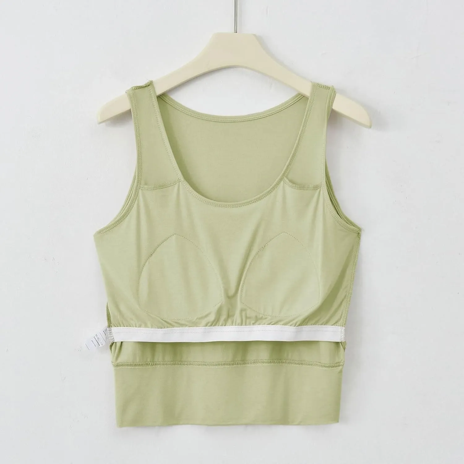 Workout Crop Tank Tops for Women with Chest Pad Casual Sports Fitness Yoga Shirts Summer Seamless Breathable Blouse