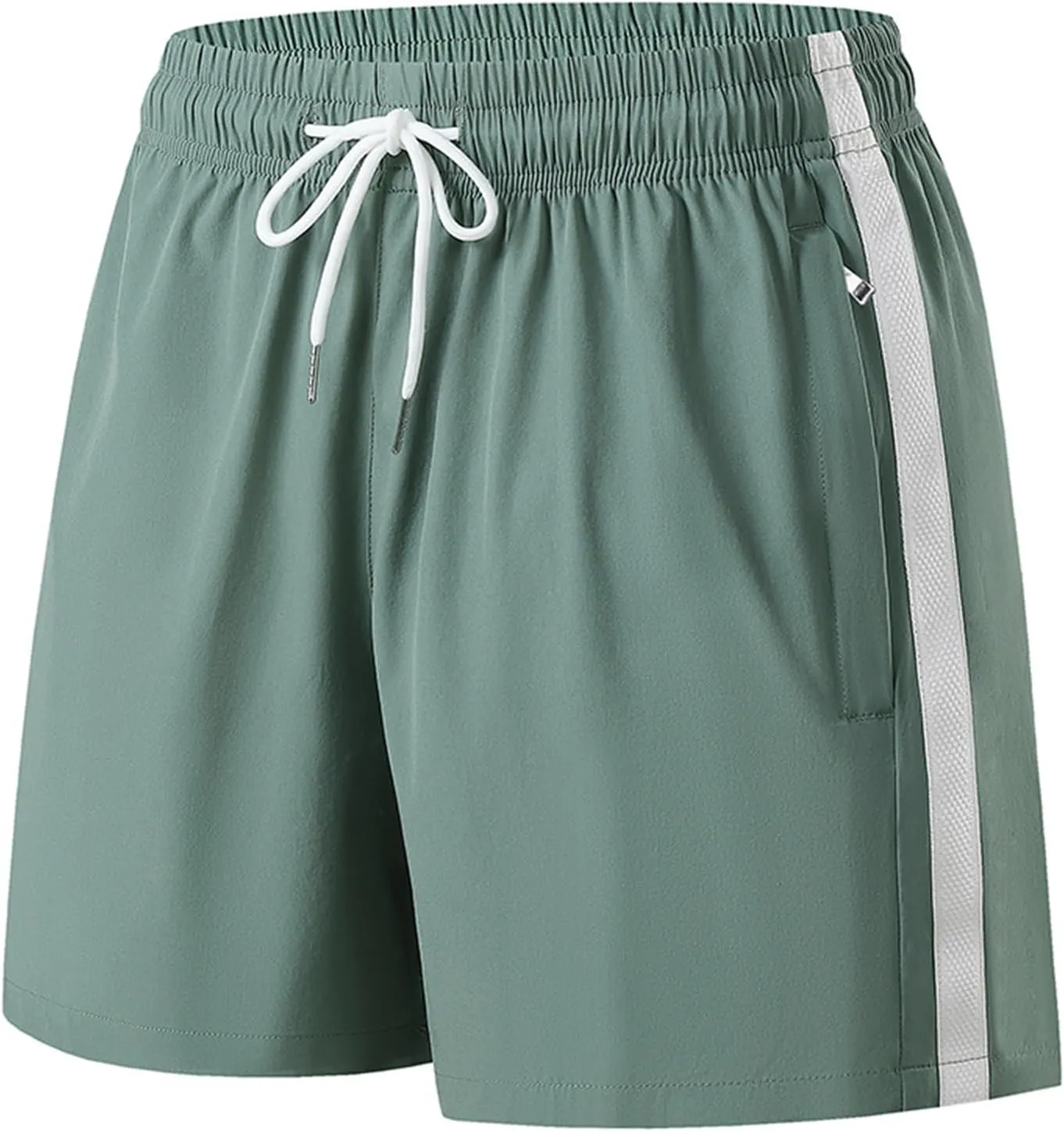 Workout Shorts for Men with Zipper Pockets Stretch Quick Dry Athletic Shorts Summer Basketball Sports Gym Running Pants