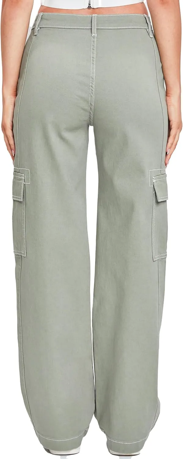 YMI Jeans Women's Cargo Pants with Front Seam