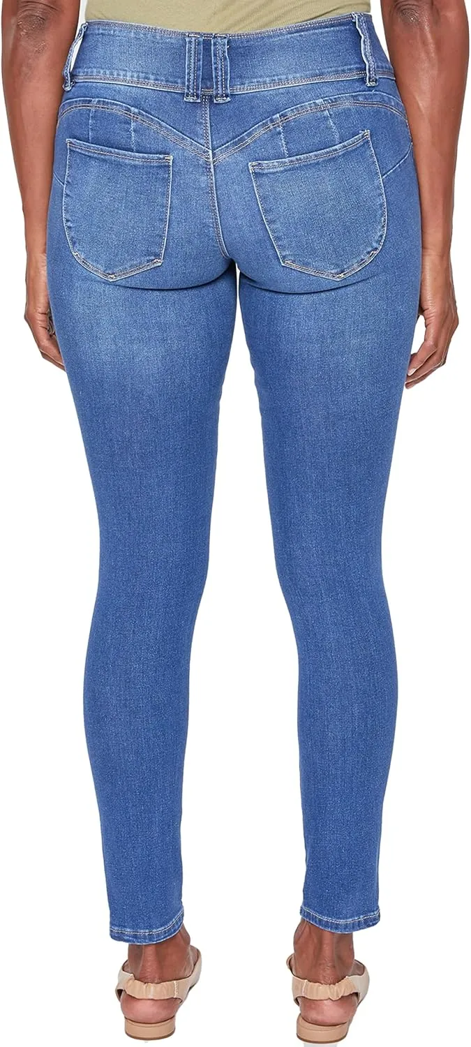 YMI Women's Sustainable Wannabettabutt Skinny Jeans