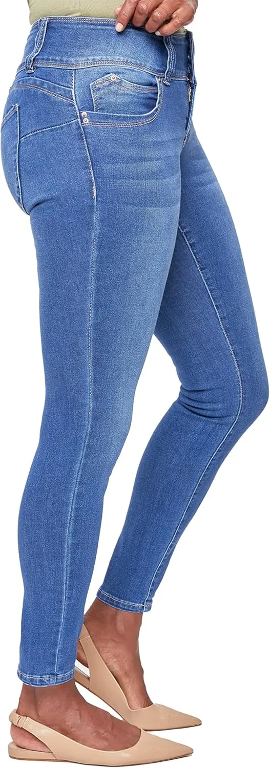 YMI Women's Sustainable Wannabettabutt Skinny Jeans