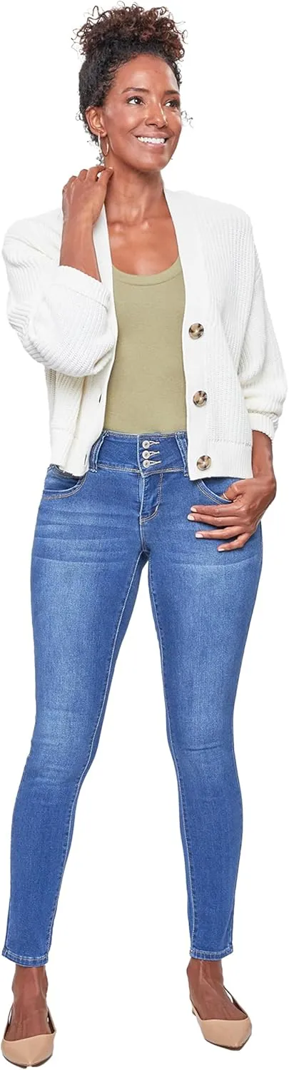 YMI Women's Sustainable Wannabettabutt Skinny Jeans