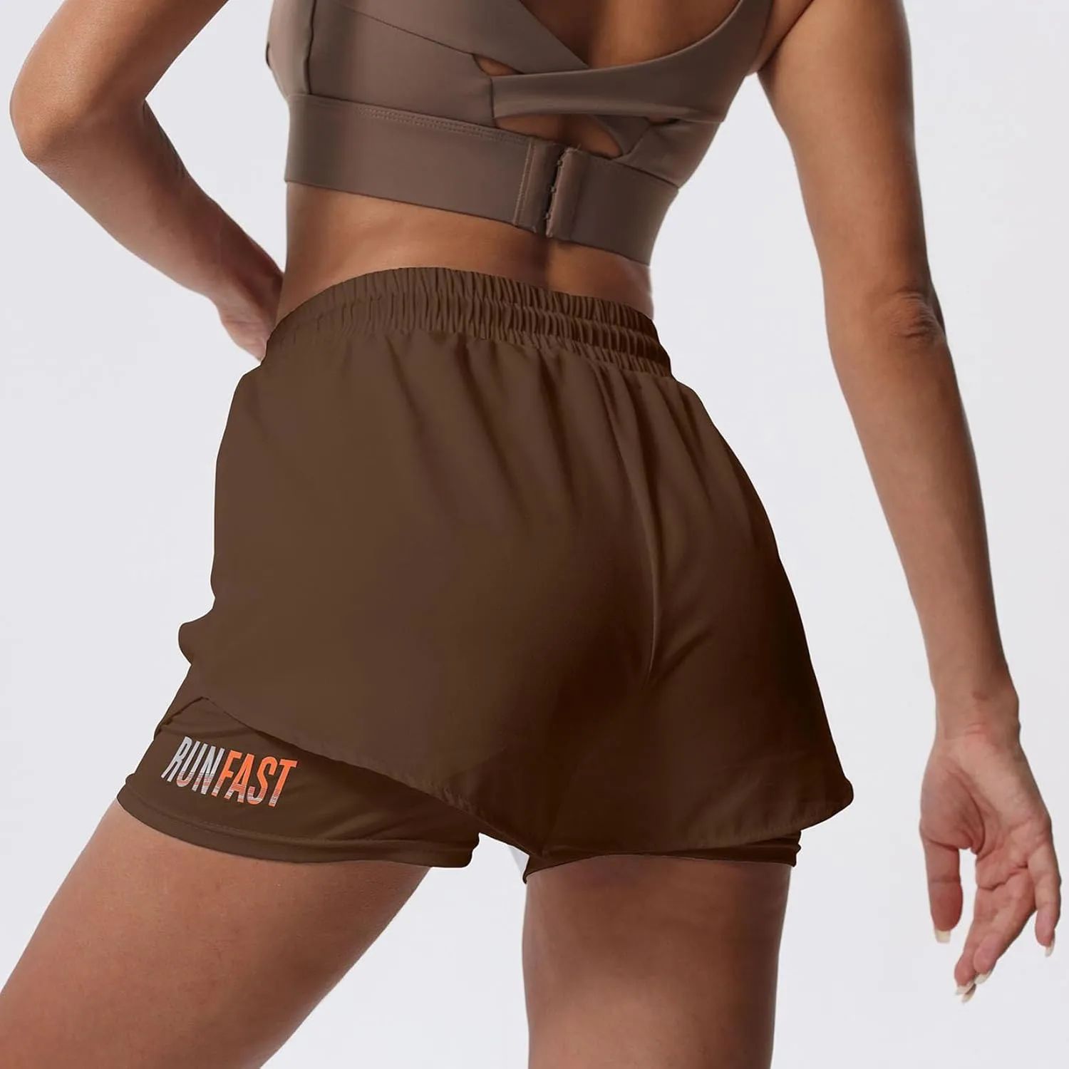 YOAKUKA Women's 2 in 1 Workout Shorts Gym Workout Yoga Running Biker Tennis Skirts Clothes Summer