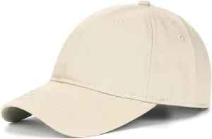 Zylioo Oversize XXL 100% Cotton Baseball Cap,Large Baseball Hat for Big Heads 23.5"-25.5",Adjustable Plain Dad Cap